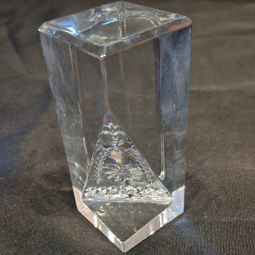Waterford Crystal Time Square Hope For Abundance Prism In Box From 2001